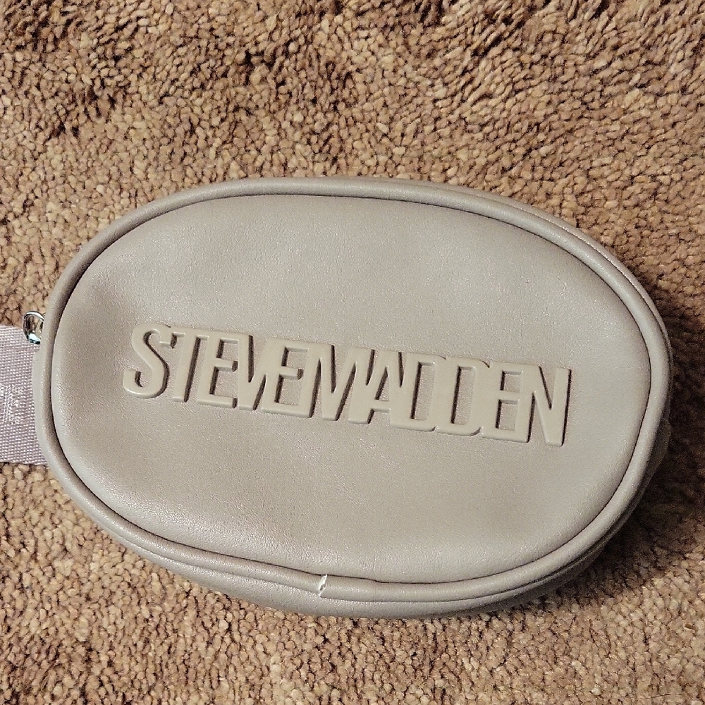 Steve Madden Taupe Oval Crossbody Bag
